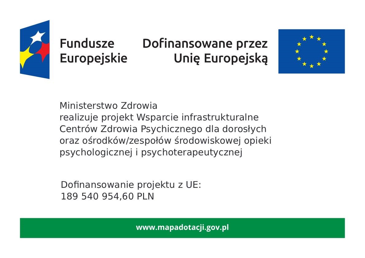 Projekt grantowy „Wsparcie infrastrukturalne Centrum Zdrowia Psychicznego Ex CORDIS dla dorosłych”